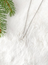 Load image into Gallery viewer, Silver Hexagon Necklace