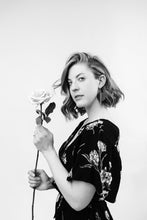 Load image into Gallery viewer, *SALE* White Birch Cork Leather Disc and Brass Bar Earrings