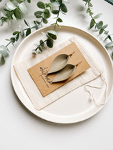 Load image into Gallery viewer, Putty Tan Leather Earrings