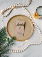Load image into Gallery viewer, Brass Half Moon Circle Statement Earrings