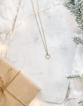 Load image into Gallery viewer, Brass Hexagon Necklace