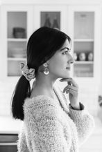 Load image into Gallery viewer, Butter Yellow Leather and Brass Ring Earrings