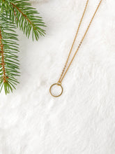 Load image into Gallery viewer, Brass Circle Necklace