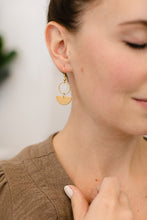 Load image into Gallery viewer, Brass Mini Circle Earrings