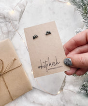 Load image into Gallery viewer, *SALE* Mini Black Mountain Stud Earrings