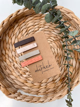 Load image into Gallery viewer, Neapolitan Leather Hair Clips
