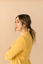 Load image into Gallery viewer, Saddle Leather &amp; Brass Circle Earrings
