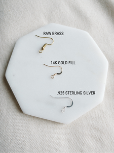 Bruma Brown Leather Bar Earrings