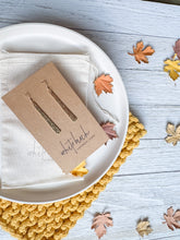 Load image into Gallery viewer, Hammered Brass Drop Bar Earrings
