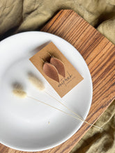Load image into Gallery viewer, Pecan Brown Leather Leaf Earring
