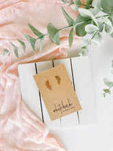 Load image into Gallery viewer, Mini Gold Vine Stud Earrings
