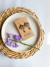 Load image into Gallery viewer, Brushed Silver Leaf Earrings
