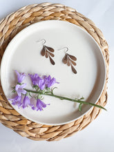 Load image into Gallery viewer, Brushed Silver Leaf Earrings
