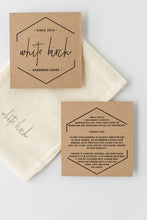 Load image into Gallery viewer, *SALE* Cut Out Black Leather Medium Teardrop With Raw Brass Hooks
