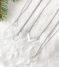 Load image into Gallery viewer, Silver Triangle Necklace

