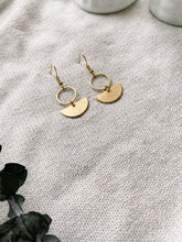 Load image into Gallery viewer, Brass Mini Circle Earrings
