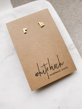 Load image into Gallery viewer, Individual Gold Letter Stud Earring - Lowercase Gold
