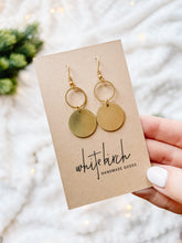 Load image into Gallery viewer, Brass Small Circle Earrings
